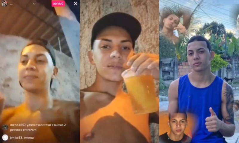 Tudo filmado: jovem é execut4d0 por tr4ficantes enquanto fazia live nas redes sociais; veja vídeo