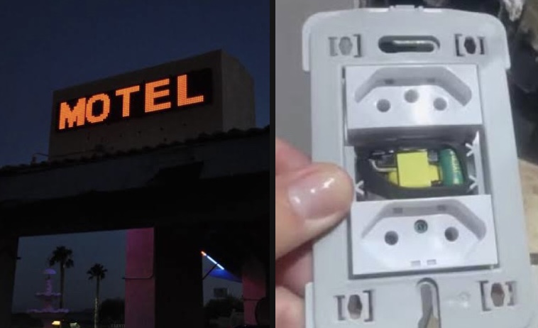 Casal encontra câmera escondida dentro de quarto de motel; veja vídeo