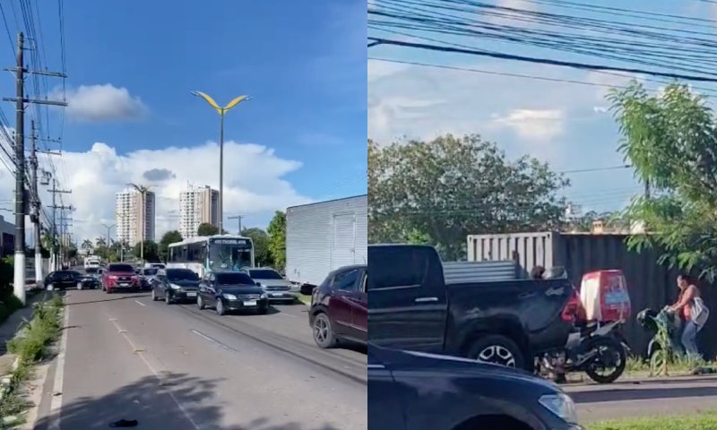 Motorista foge após atr0pelar homem no bairro Ponta Negra; veja vídeo