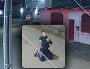 Livramento: PM ajoelha e agradece a Deus após ter escapado da armadilha de assaltante; veja vídeo