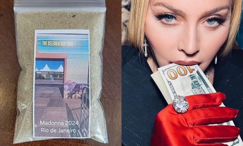 Areia do show de Madonna em Copacabana é vendida como item raro em site