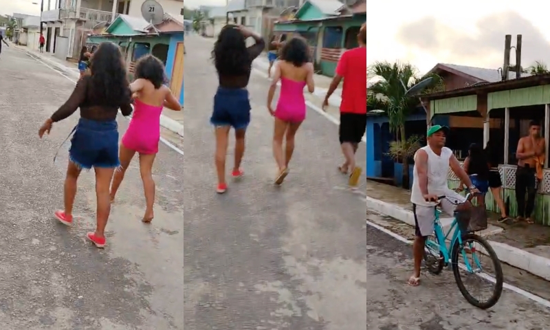 No Amazonas é assim: novinha fofoqueira ganha aula de bons costumes no meio da rua; veja vídeo