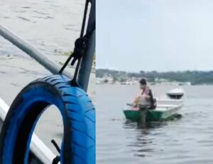 Urgente: c0rpo é encontrado boiando em frente ao Porto da Ceasa; veja vídeo
