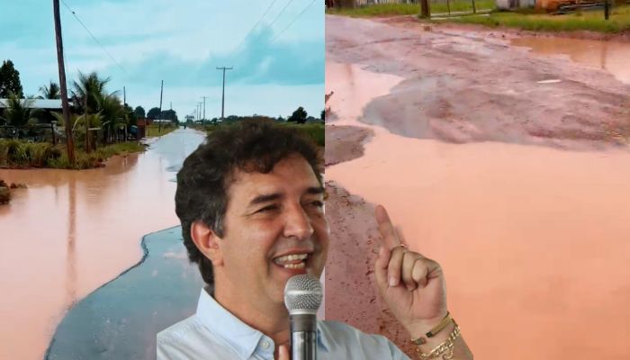 Mário Abrahim abandona moradores da Vila do Engenho que sofrem com alagamentos e lama em Itacoatiara; veja vídeo