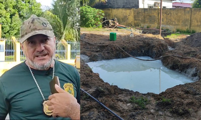 Ipaam flagra construção de poço sem licenciamento ambiental para servir água à população de Parintins; veja vídeo