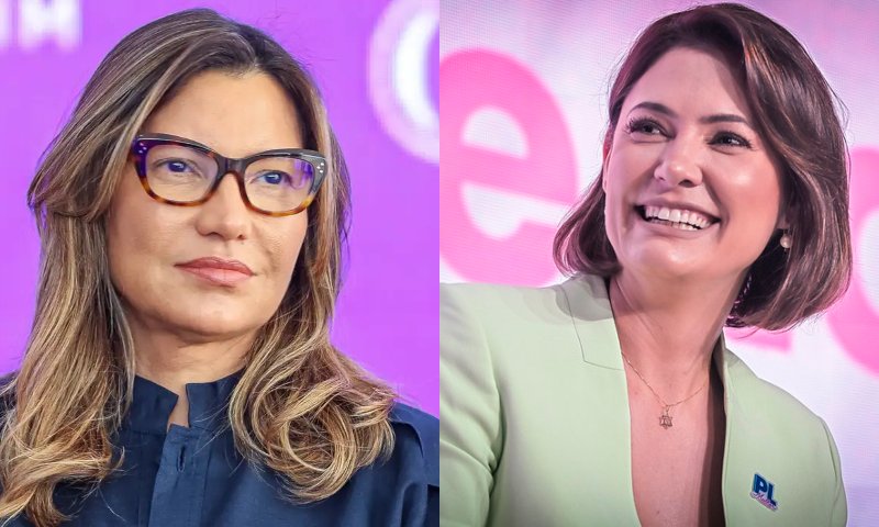 Janja perde para Michelle Bolsonaro em popularidade, diz Paraná Pesquisas