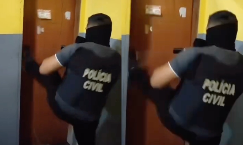Veja momento em que 3stupr4dor é preso em motel com menina de 13 anos em Manaus
