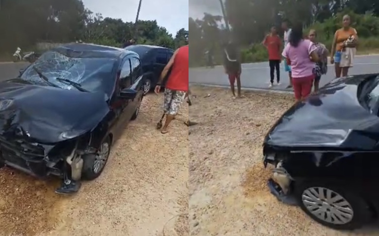 Motoqueiro luta pela vida após sofrer acidente brutal na AM-010; veja vídeo