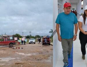 Pais protestam contra abandono do transporte escolar em ramais do Careiro Castanho: "cadê a secretaria de Educação", veja vídeo