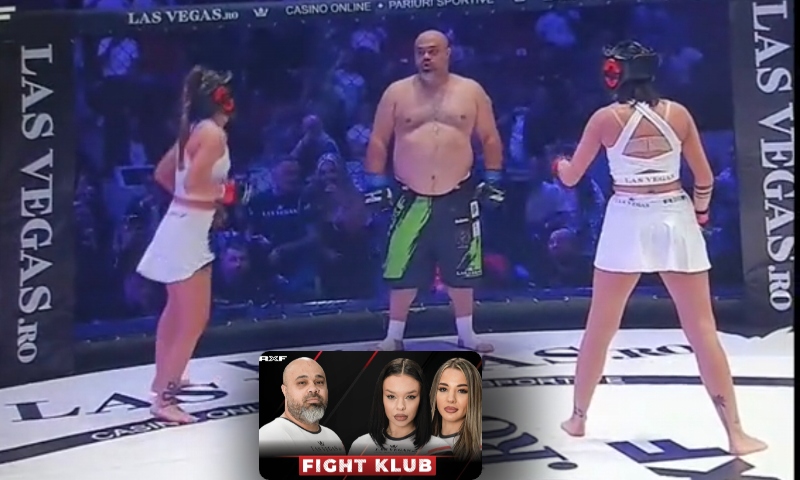 Polêmica: MMA na Romênia põe tiozão pra lutar contra duas novinhas; veja vídeo