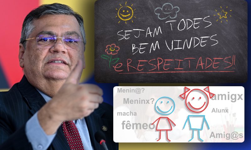 Ministro Flávio Dino suspende lei que impedia uso do “todes e meninx” em escolas do Amazonas