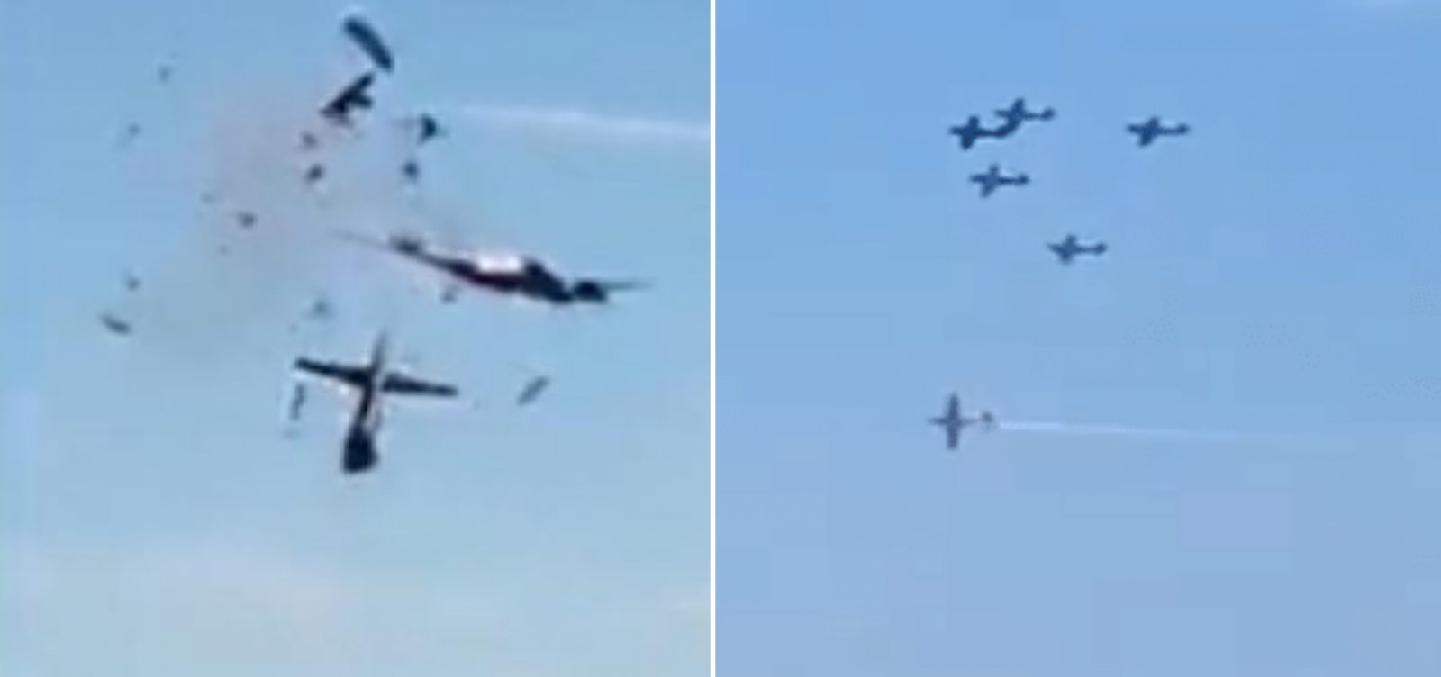 Piloto m0rre em colisão de aviões durante show aéreo em Portugal; veja vídeo