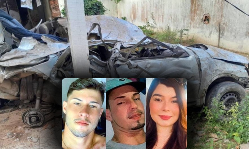 Três jovens m0rrem após carro desgovernado bater contra muro de casa; veja vídeo