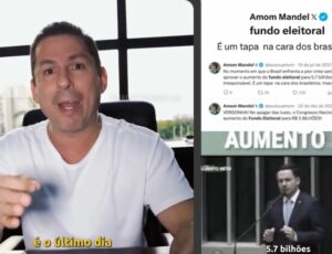 "Agora eu quero ver": Marcelo Ramos desafia Amom Mandel e Alberto Neto a renunciarem o Fundo Eleitoral; veja vídeo