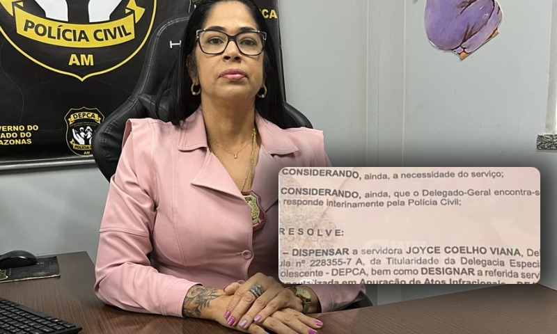 Urgente: Delegada Joyce Coelho é exonerada da DEPCA