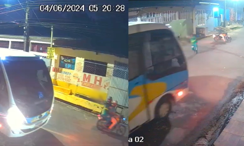 Assaltantes atir4m em ônibus de rota na zona Leste de Manaus; veja vídeo