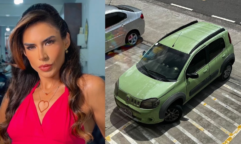 Urgente: carro de Djidja Cardoso é abandonado em estacionamento da Praça 14 após morte da ex-sinhazinha