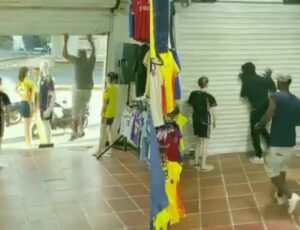 Empresário tranca bandidos dentro de loja durante assalto; veja vídeo