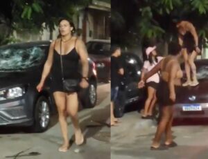 Mulher descobre traição e desconta fúria no carro que marido usava para sair com novinhas; veja vídeo