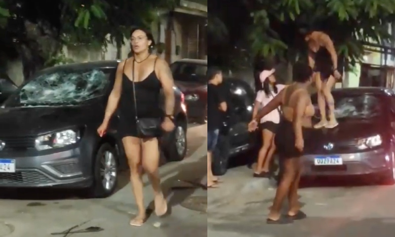 Mulher descobre traição e desconta fúria no carro que marido usava para ‘abater novinhas’; veja vídeo