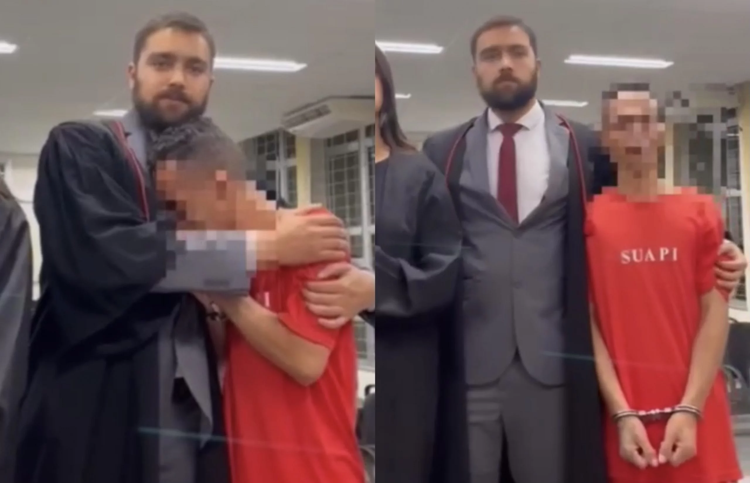 Homem tem crise de choro ao ser absolvido de hom1cídio após ficar dois anos preso; veja vídeo