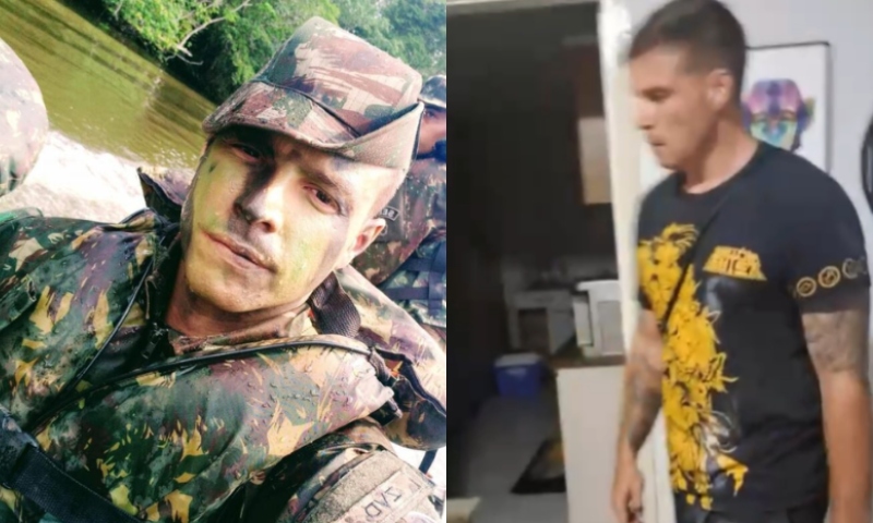 Vídeo mostra sargento do Exército agr3d1ndo a esposa antes de tir0te1ro em Manaus; veja