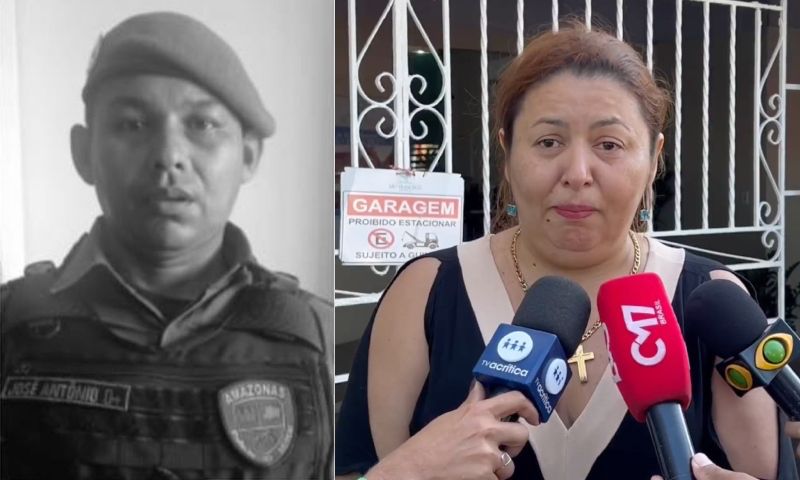 Aos prantos, esposa de PM m0rto durante tir0teio em Manaus desabafa: “Um grande pai, um grande homem”; ouça