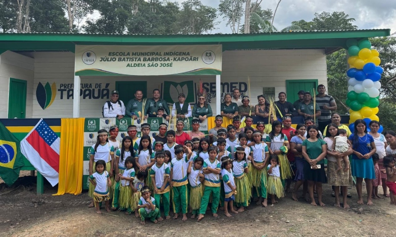 Prefeitura de Tapauá inaugura mais duas escolas em aldeias indígenas