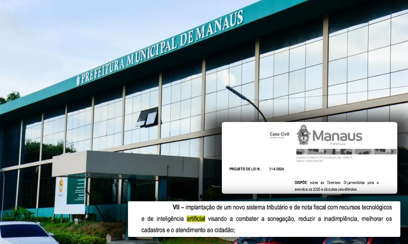 Previsão orçamentária de Manaus para 2025 supera R$ 10 bilhões e terá apoio de inteligência artificial