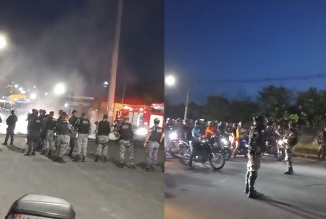 Manifestação deixa trânsito caótico na zona Leste de Manaus; veja vídeos