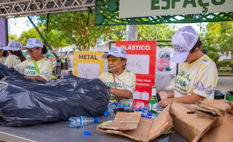 ‘Recicla Galera’ chega à 4ª edição com meta de reciclar 8 toneladas de resíduos no Festival de Parintins 2024