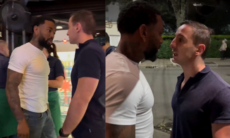 Treta entre Nego do Borel e filho de Otávio Mesquita termina com t4pa na cara; veja vídeo