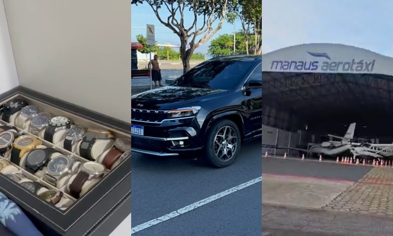 Jatinhos, carros e relógios de luxo: veja o que operação da PF apreendeu de traficantes internacionais em Manaus