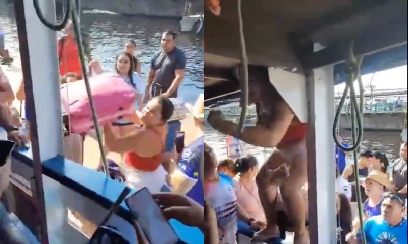 “Eu paguei, eu vou!”: torcedora faz barraco para conseguir entrar em barco até o tucupi de gente rumo a Parintins; veja vídeo