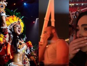 Ex-BBB's se emocionam ao verem Isabelle dançando no Festival de Parintins; veja vídeo