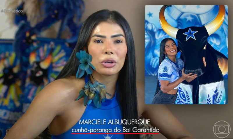 Fantástico gera revolta após dizer que Marciele Albuquerque é cunhã-poranga do Boi Garantido
