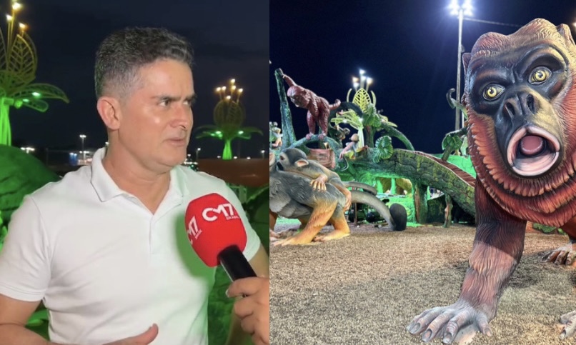 Prefeito David Almeida fiscaliza ‘Gigantes da Floresta’ para inauguração em Manaus
