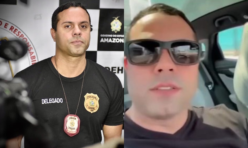 Delegado de Manaus que foi preso por extorquir traficantes é solto e debocha: “eu voltei, tô aqui, te f* aí”; veja vídeo