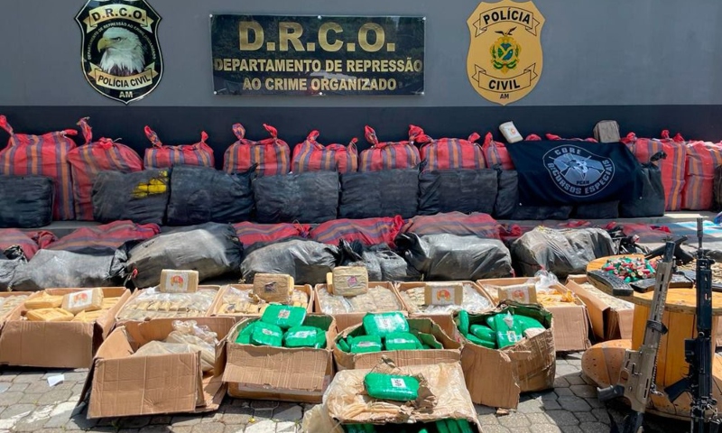 Amazonas lidera ranking de apreensões de drogas na região Norte, apontam dados do MJSP