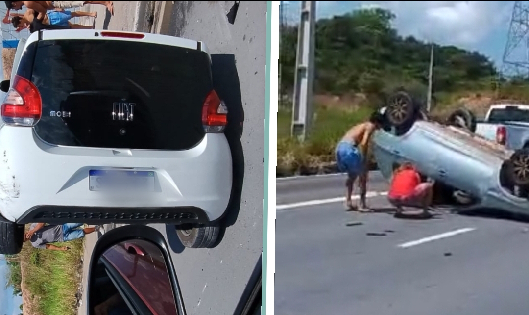 Grave acidente de trânsito na Avenida das Flores em Manaus