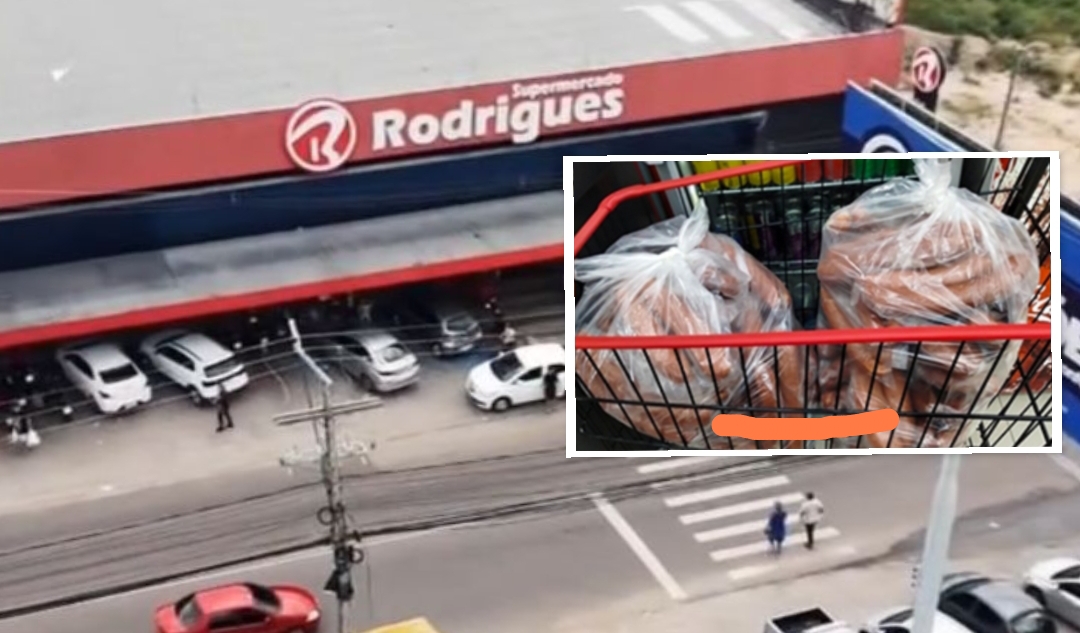 Supermercado Rodrigues é autuado por comercializar 40 quilos de alimentos impróprios para consumo
