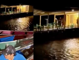 Festa em flutuante termina com p0rradal, t1ro e f4cada; veja vídeo