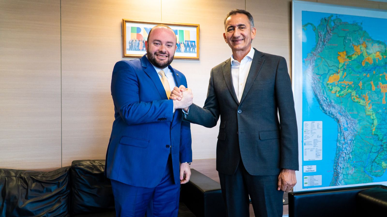 Fausto Santos Jr se reúne com Ministro Waldez Goes para tratar sobre estiagem no AM