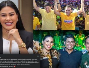 Escândalo em Parintins: deputada Mayra Dias usa licença-maternidade para fazer propaganda eleitoral para candidato do marido; veja