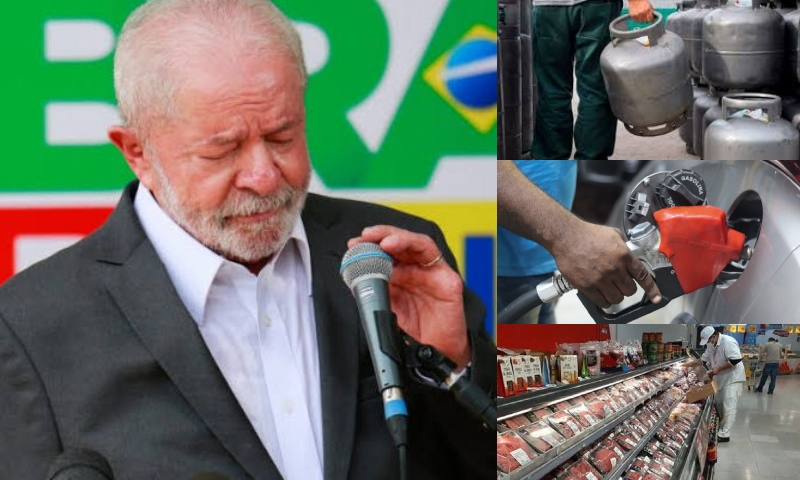 Grave: preço médio da gasolina, gás de cozinha, carne e frango sobe em todo o Brasil este mês