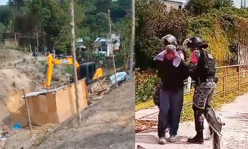 Reintegração de posse em Invasão na Avenida das Torres tem um detido; veja vídeos