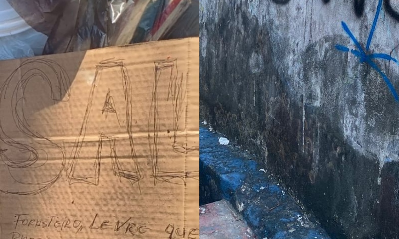 “É sal”: veja recado que f4cção deixou ao lado do c0rpo de vulgo ‘Careca’, em Manaus