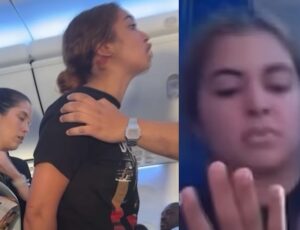 Mulher "p0ssuída" faz avião realizar pouso de emergência após m0rder comissário; veja vídeo