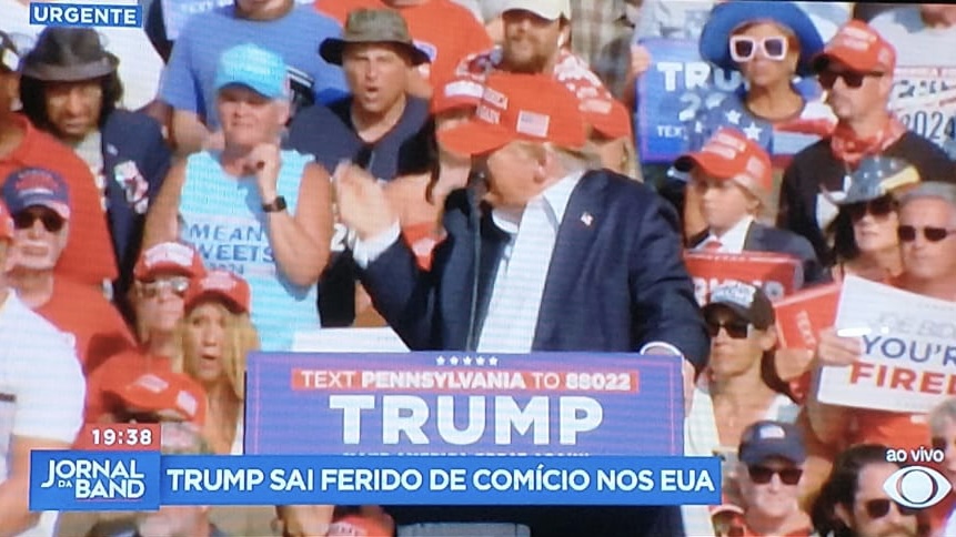 Urgente: Trump sofre atent4d0 durante comício; veja vídeo