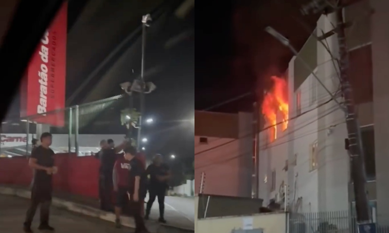 Heróis: funcionários do Baratão da Carne apagam incêndio em Clínica no Parque 10; veja vídeos